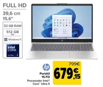 HP - Portatil 15-FD