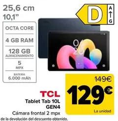 TCL - Tablet Tab 10L Gen4