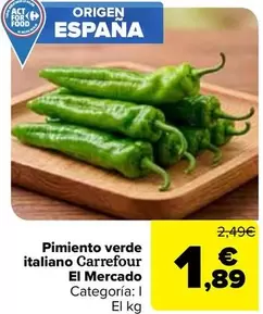 Carrefour El Mercado - Pimiento Verde Italiano