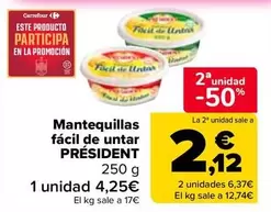 Président - Mantequillas Facil De Untar