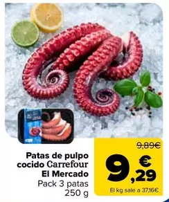 Carrefour El Mercado - Patas De Pulpo Cocido