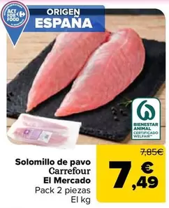 Carrefour El Mercado - Solomillo De Pavo
