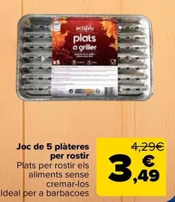 Set De 5 Fuentes Para Asar