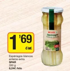 Spar - Esparragos Blancos Enteros Extra
