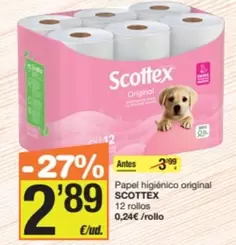 Scottex - Papel Higiénico Original