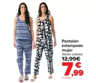 Pantalón Estampado Mujer