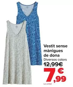 Vestido Sin Mangas Mujer