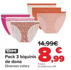 DIM - Pack 3 Bikinis Mujer