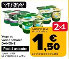 Danone - Yogures Varios Sabores