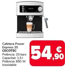 Cecotec - Cafetera Power Express 20
