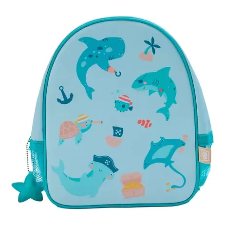 Mochila de playa azul