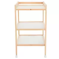 Cambiador de madera de haya con 2 estantes - Pocket 2.0