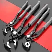 Groove Joint Pump Pliers Comfort Grip Industrial Grade Steel Straight Jaw for Home Repair Grip Bolts Pipes and Fittings 8"