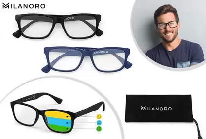 Gafas de lectura multifocales, incluye funda protectora