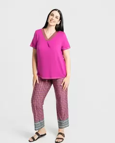 Camiseta Con Detalles En Plata Multicolor