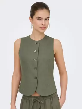 ONLY ONLGOA Lino Chalecos de vestir - 15363724