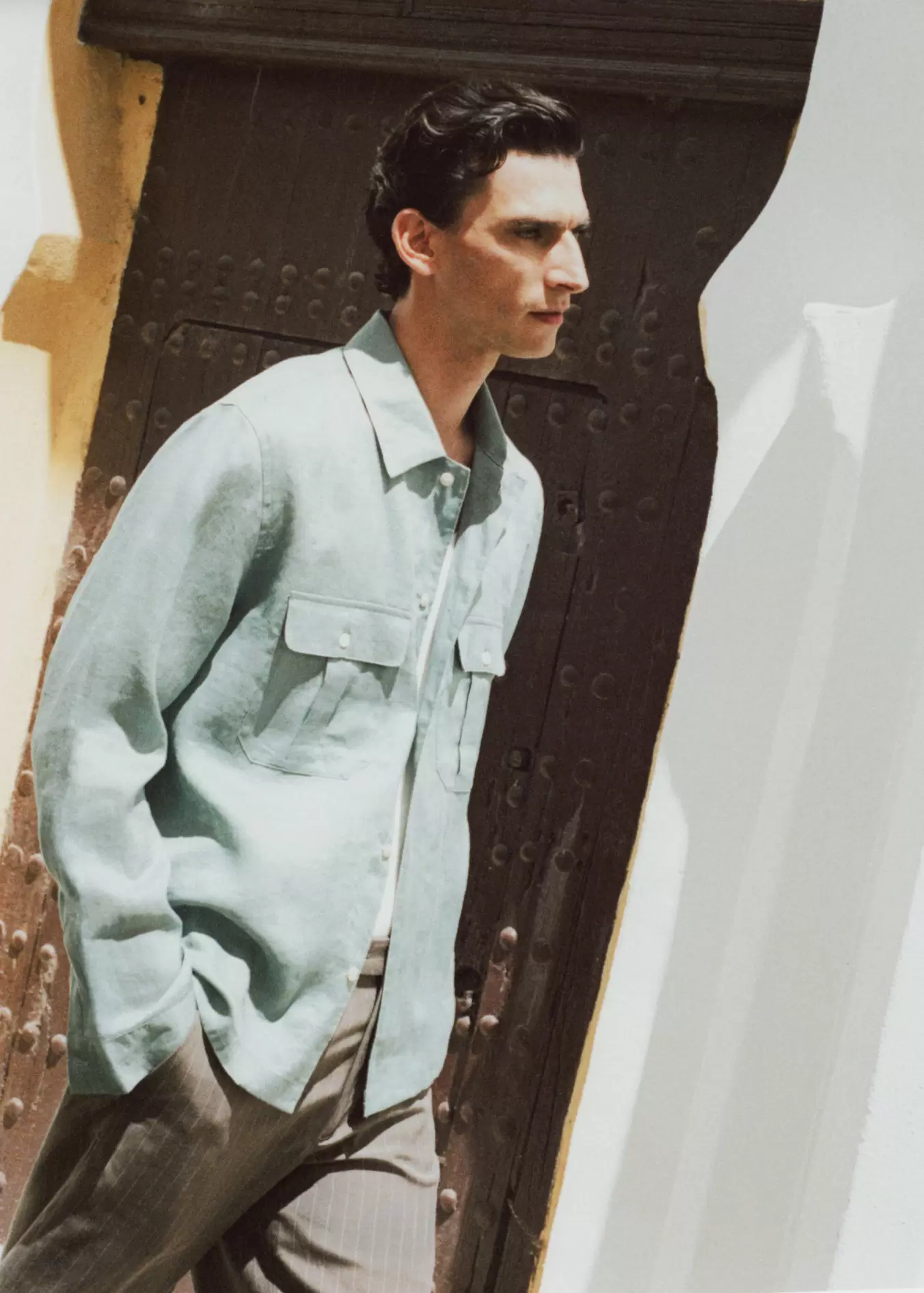 Sobrecamisa regular fit 100% lino