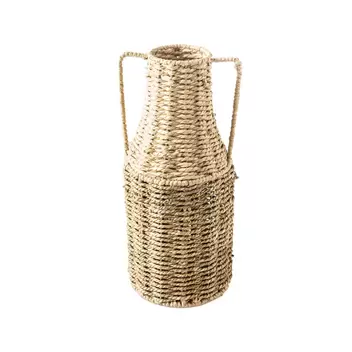 Decorative Vase with Natural Fiber