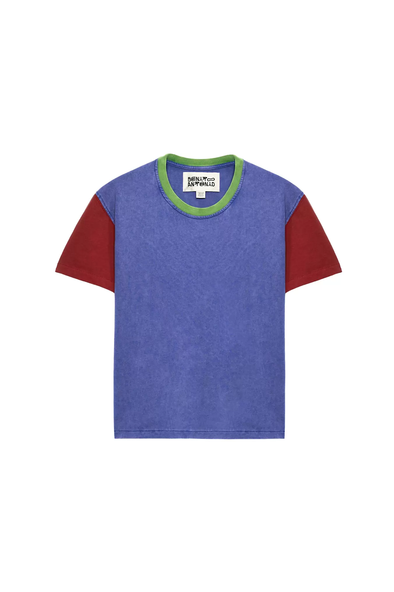 CAMISETA SLIM CROPPED FIT COLOR BLOCK