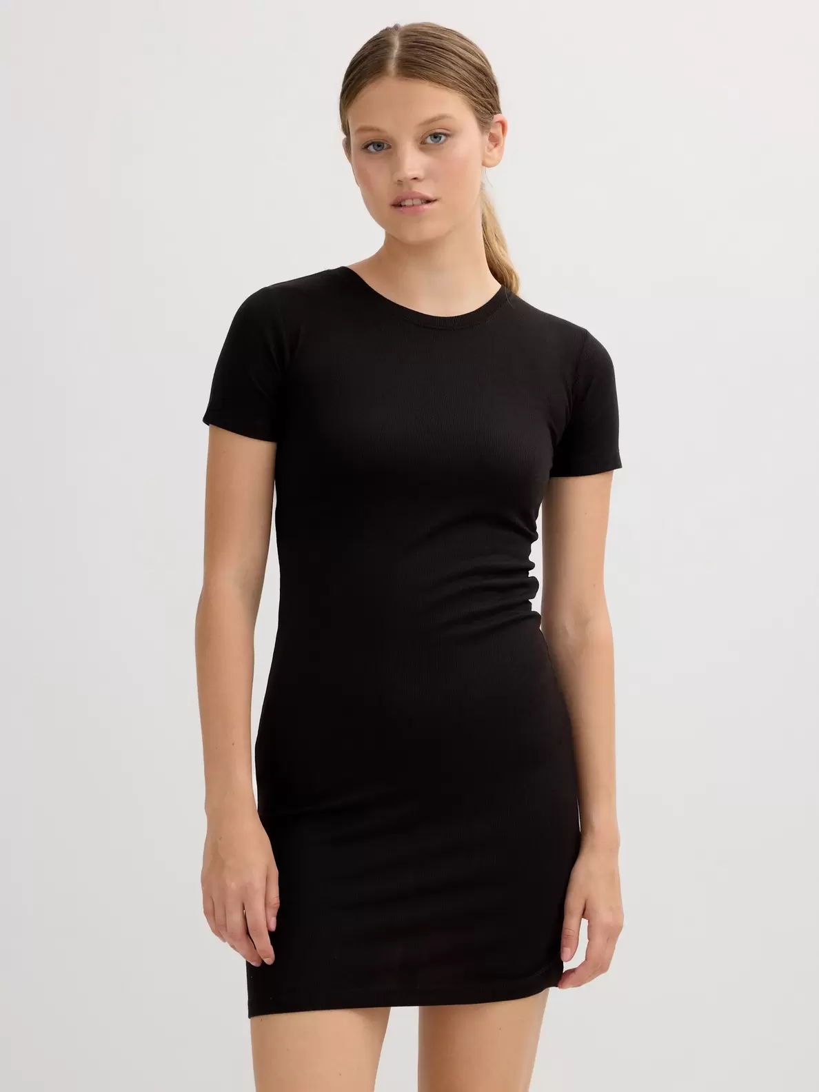 Vestido básico canalé
