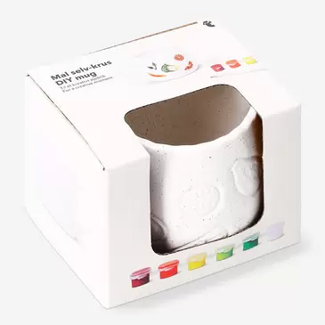 Taza de cerámica DIY con frutas en relieve - 330 ml