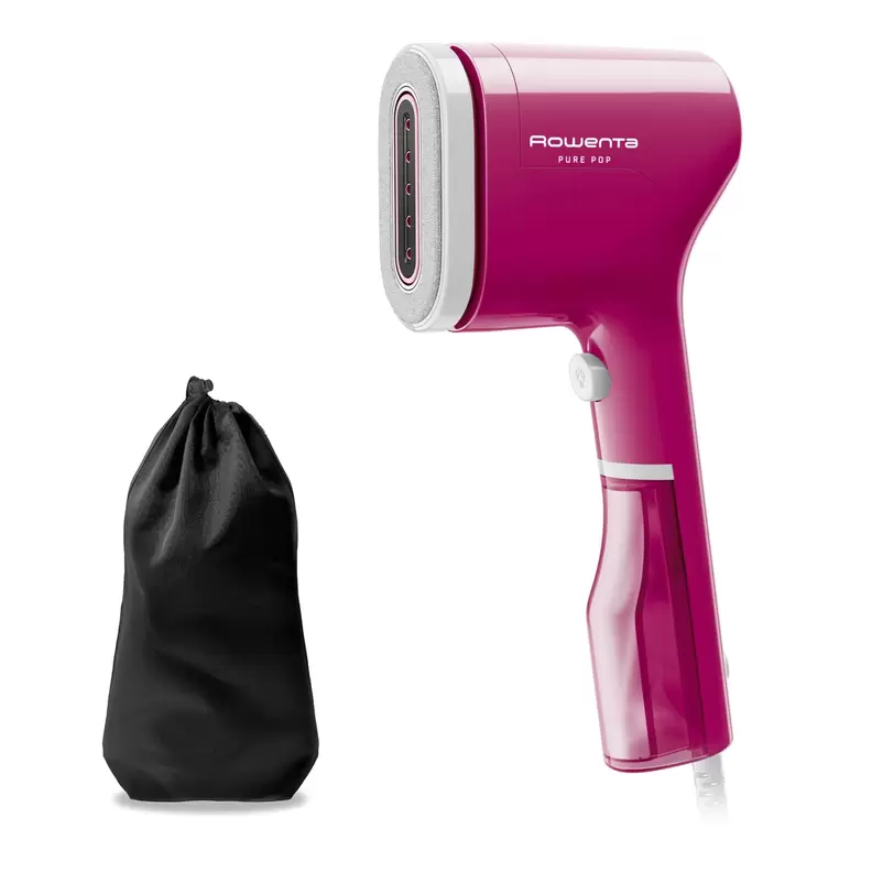 Cepillo de vapor vertical Rowenta Pure Pop higieniza y plancha Rosa
