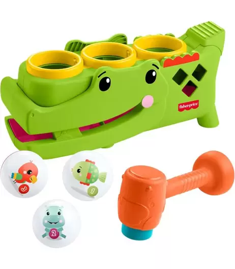 COCODRILO GOLPEA Y LANZA JLB94 FISHER PRICE