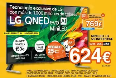 LG - MINILED 55QNED81B6C