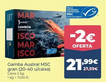 La Sirena - Gamba austral MSC