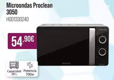 cecotec - Microondas Proclean 3050
