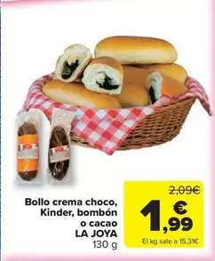 Bollo -  Crema Choco, Kinder, Bombon O Cacao