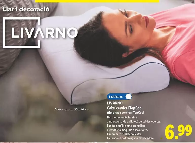 Livarno - Almohada Cervical TopCool
