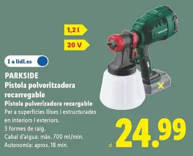Parkside - Pistola Pulverizadora Recargable