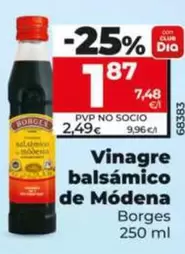 Borges - Vinagre Balsámico De Módena 
