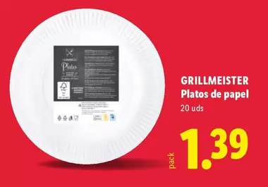 Grillmeister - Platos De Papel