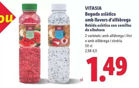 Vitasia - Beguda Asiatica Amb Llavors D'alfabrega
