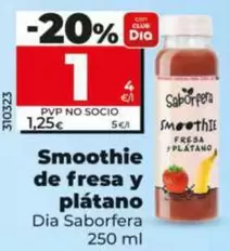 Dia Saborfera - Smoothie De Fresa Y Plátano