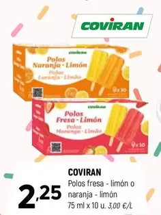 coviran - Polos Fresa Limon O Naranja