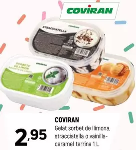 coviran - Gelat Sorbet De Llimona, Stracciatella O Vainilla- Caramel Terrina