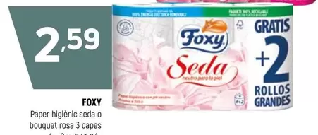 Foxy - Paper Higienic Seda O Bouquet Rosa 3 Capes