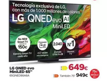 LG - QNED EVO MINILED 65"