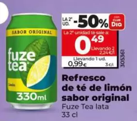 Fuze Tea - Refresco De Té De Limón Sabor Original