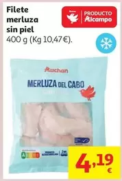 Auchan - Filete Merluza Sin Piel