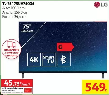LG - Tv 75" 75UA75006
