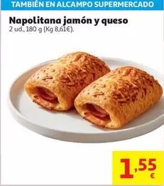 alcampo - Napolitana Jamón Y Queso