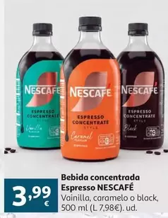 Bebida Concentrada Espresso Vainilla Nescafe 500 Ml