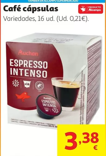 Cafe Capsulas D. Largo I6 Auchan 16uds 112g