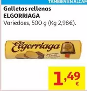 Galletas Rellenas Chocolate Elgorriaga 500 G