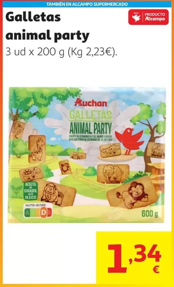 Auchan - Galletas Animal Party