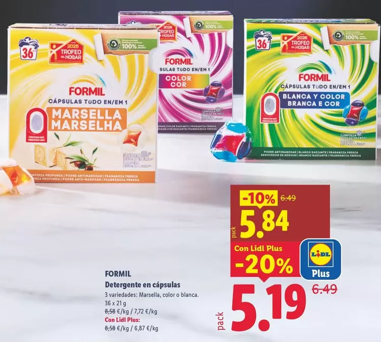 Formil - Detergente En Cispolas